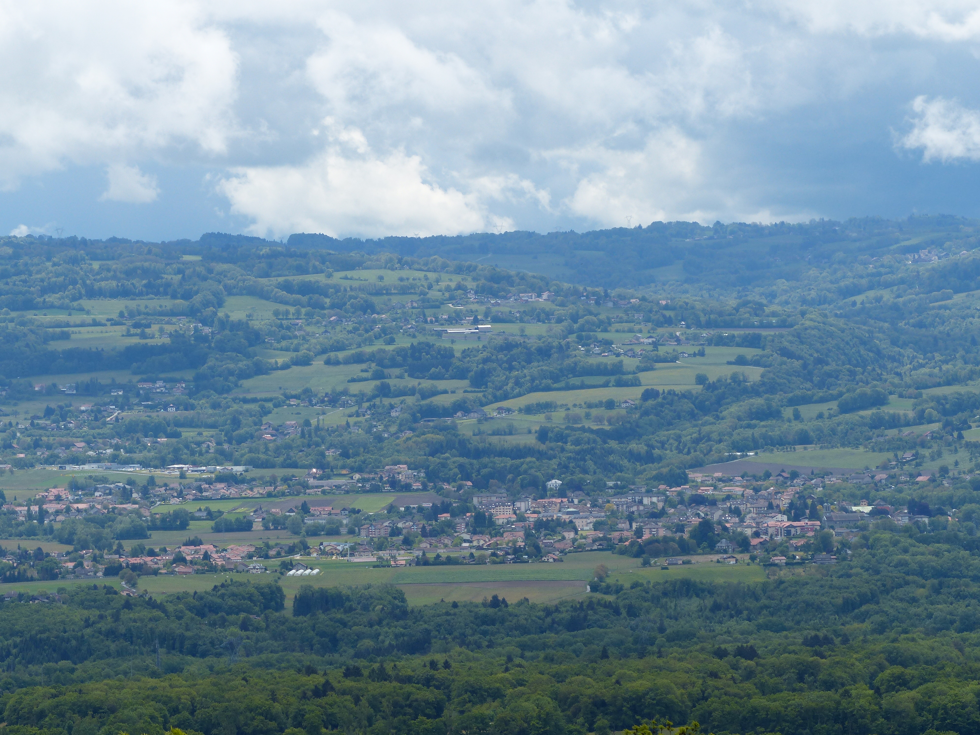 Vue de Reignier-Ésery et du Genevois haut-savoyard