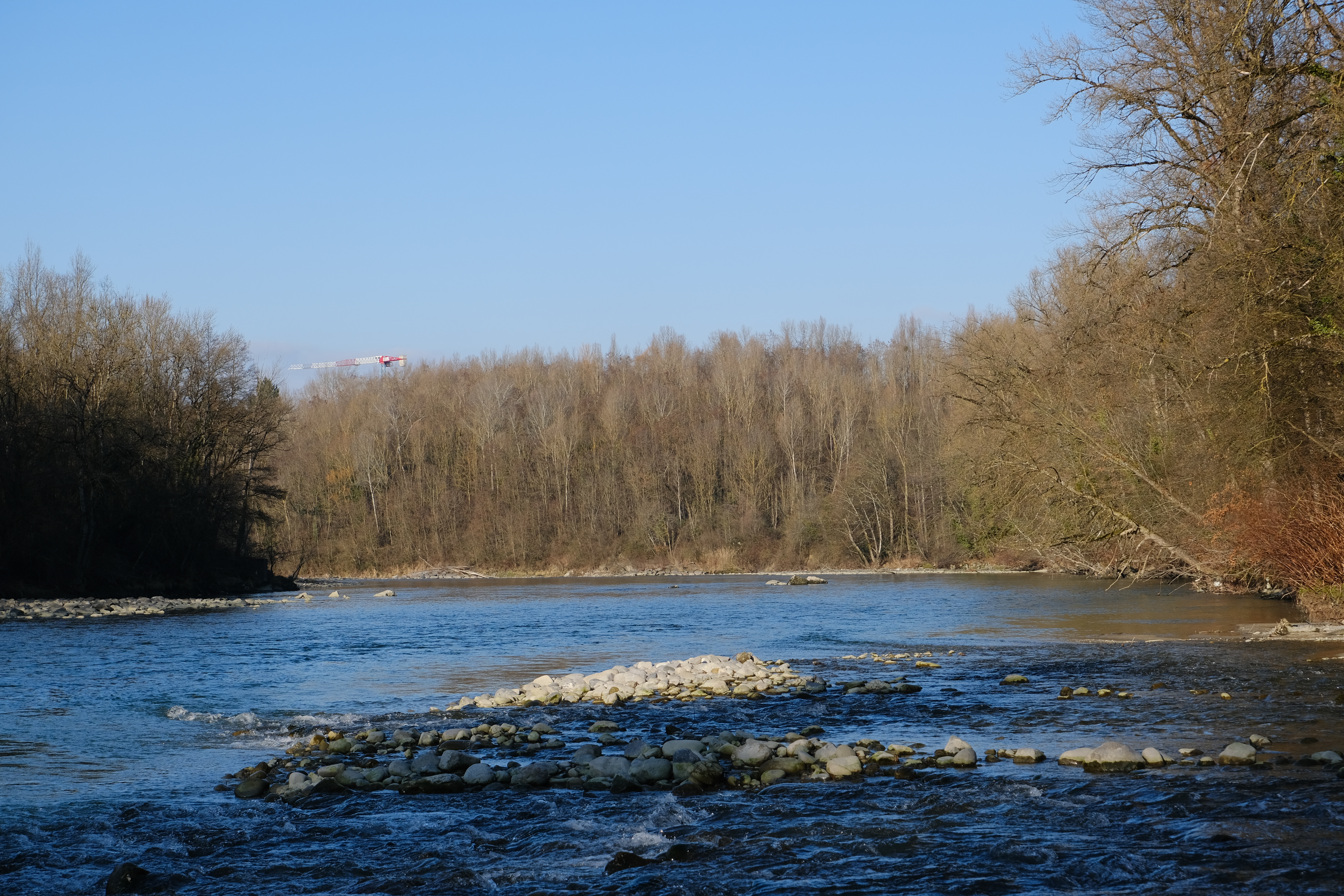 Vue du village d'Arthaz-Pont-Notre-Dame au bord de l'Arve